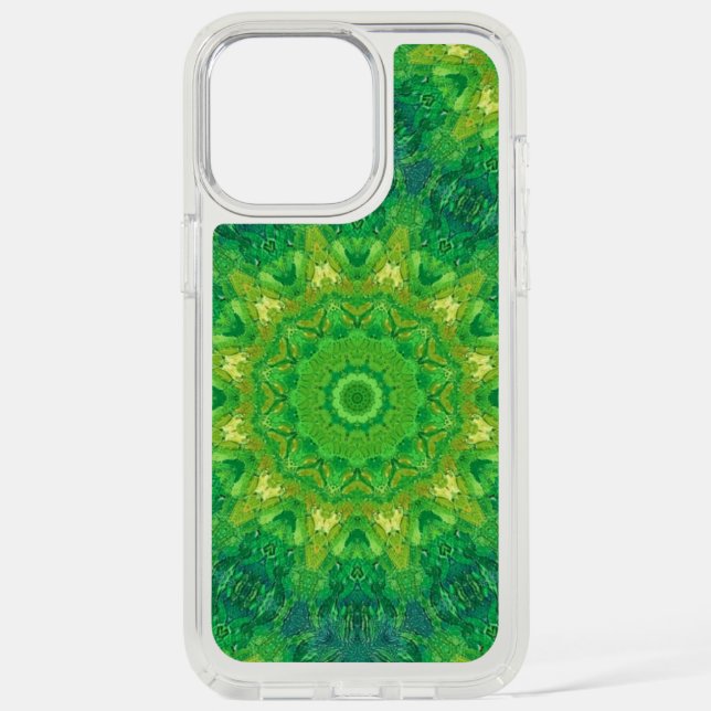 Green Circular Pattern Phone Case (Front)