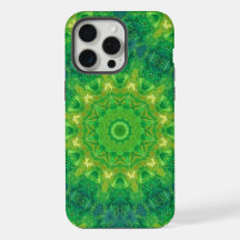 Green Circular Pattern Phone Case