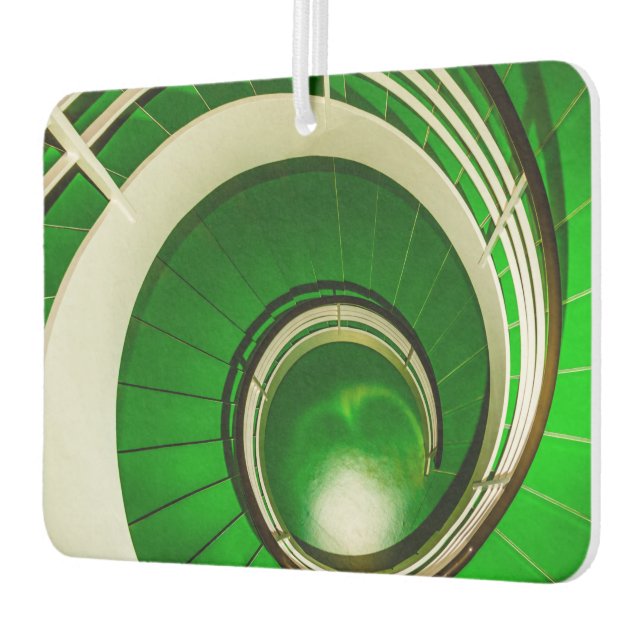 Green Circular Stairway Air Freshener (Left)