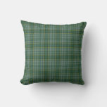 Green Clan Currie Tartan Plaid Pillow at Zazzle
