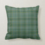 Green Clan Currie Tartan Plaid Pillow
