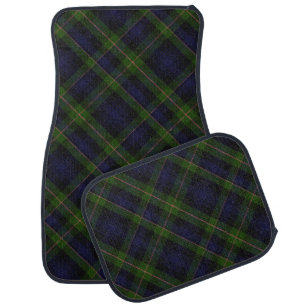 Green Clan Scottish Tartan Plaid checkered Car Floor Mat