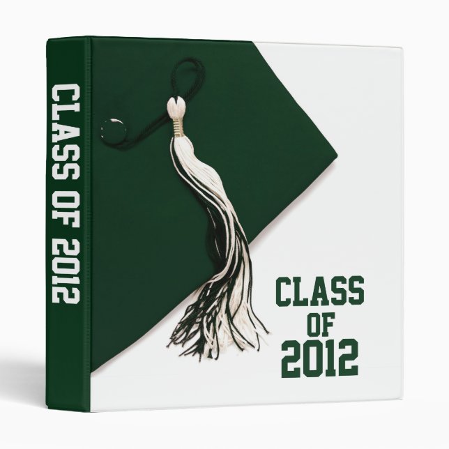 Green Class of 2012 Graduation 1" Photo Album Binder (Front/Spine)