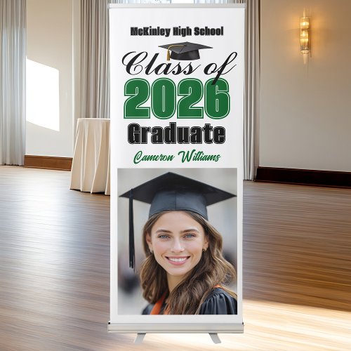 Green Class of 2026 Graduate Photo Graduation