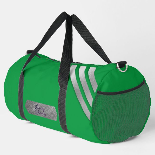 Green classic  duffle bag (Right Corner)