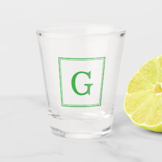 Green Classic Monogram Shot Glass