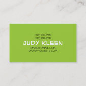 Green Clean House Home Cleaning Cleaners Business Business Card (Back)
