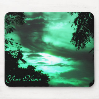 Green Clouded Sky mousepad