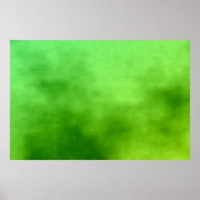 Green Cloudy Sea Poster (Front)