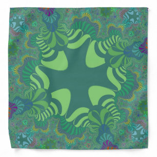Green Clover Cross Bandana