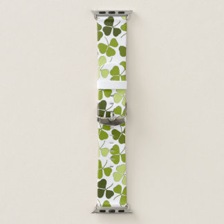 Green Clover in a Variety of Shades Apple Watch Band