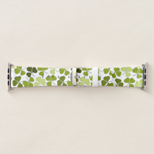 Green Clover in a Variety of Shades Apple Watch Band