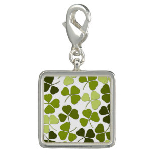 Green Clover in a Variety of Shades Charm