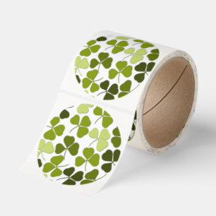 Green Clover in a Variety of Shades Classic Round Sticker