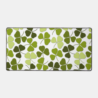 Green Clover in a Variety of Shades Desk Mat