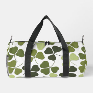 Green Clover in a Variety of Shades Duffle Bag