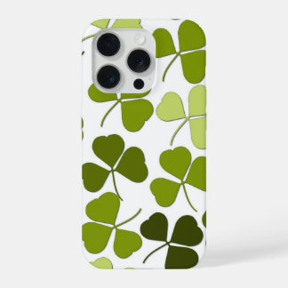 Green Clover in a Variety of Shades iPhone 15 Pro Case