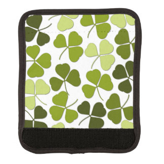 Green Clover in a Variety of Shades Luggage Handle Wrap