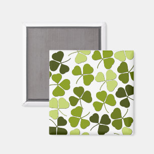 Green Clover in a Variety of Shades Magnet