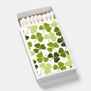 Green Clover in a Variety of Shades Matchboxes