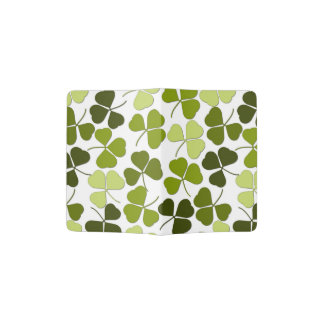 Green Clover in a Variety of Shades Passport Holder