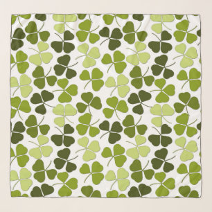 Green Clover in a Variety of Shades Scarf
