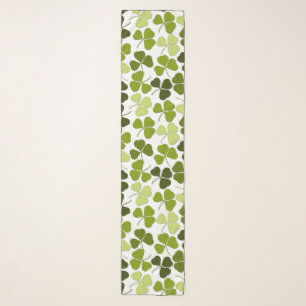 Green Clover in a Variety of Shades Scarf