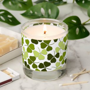 Green Clover in a Variety of Shades Scented Candle