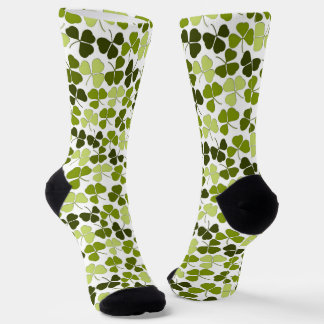 Green Clover in a Variety of Shades Socks