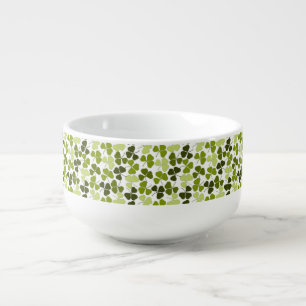 Green Clover in a Variety of Shades Soup Mug
