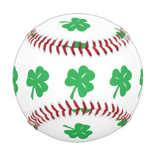 Green Clover Leaf Baseball