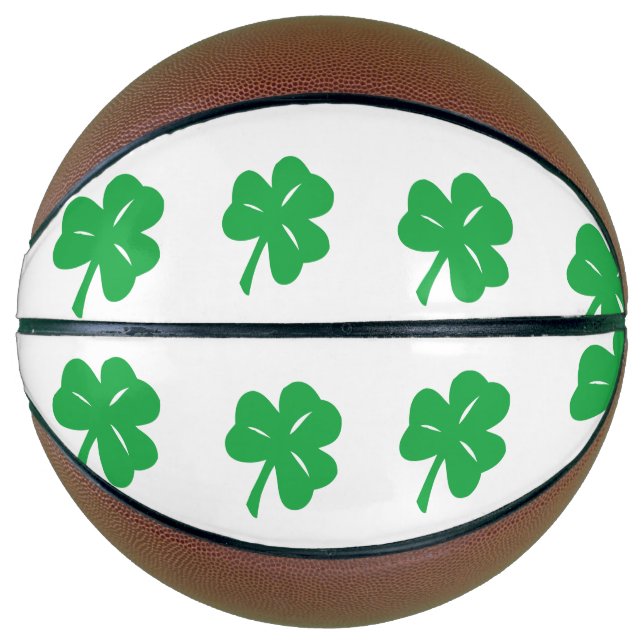 Green Clover Leaf Basketball (Front)