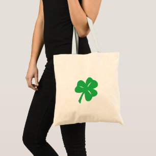 Green Clover Leaf Budget Tote Bag