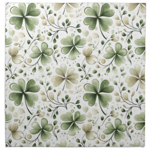 Green Clover Pattern • St. Patrick’s Day Cloth Napkin