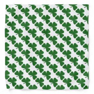 Green Clover Pattern St. Patrick's Day  Bandana