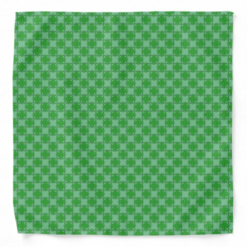 Green Clover Ribbon by Kenneth Yoncich Bandana