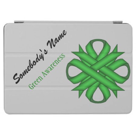 Green Clover Ribbon By Kenneth Yoncich Ipad Air Cover
