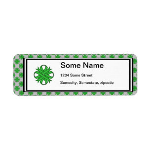 Green Clover Ribbon by Kenneth Yoncich Label