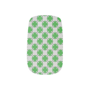 Green Clover Ribbon by Kenneth Yoncich Minx Nail Art