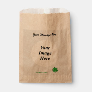 Green Clover Ribbon Template by Kenneth Yoncich Favor Bag