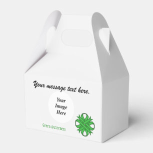 Green Clover Ribbon Template by Kenneth Yoncich Favor Boxes