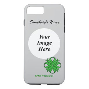 Green Clover Ribbon Tmpl by Kenneth Yoncich iPhone 8 Plus/7 Plus Case