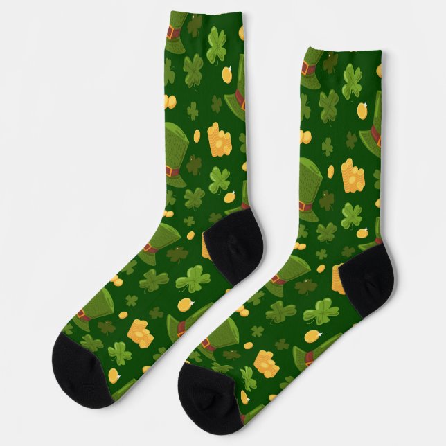 Green Clover Socks (Left)