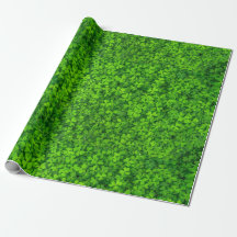 Green Clover Wrapping Paper