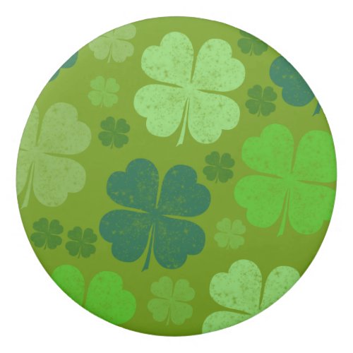 Green Clovers Lucky Clovers Saint Patricks Day Eraser