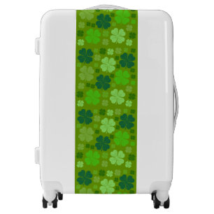 Green Clovers, Lucky Clovers, Saint Patrick's Day Luggage