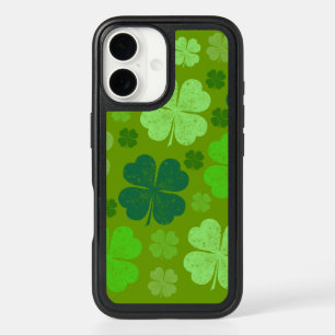 Green Clovers, Lucky Clovers, Saint Patrick's Day iPhone 16 Case