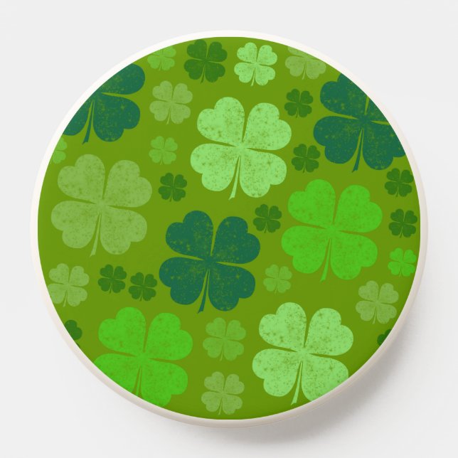 Green Clovers, Lucky Clovers, Saint Patrick's Day PopSocket (Popsocket)