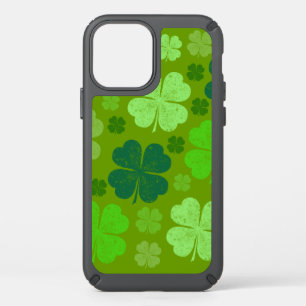 Green Clovers, Lucky Clovers, Saint Patrick's Day Speck iPhone 12 Case