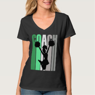 Green Coach Of Cheerleading Cheerleader Coach Teac T-Shirt
